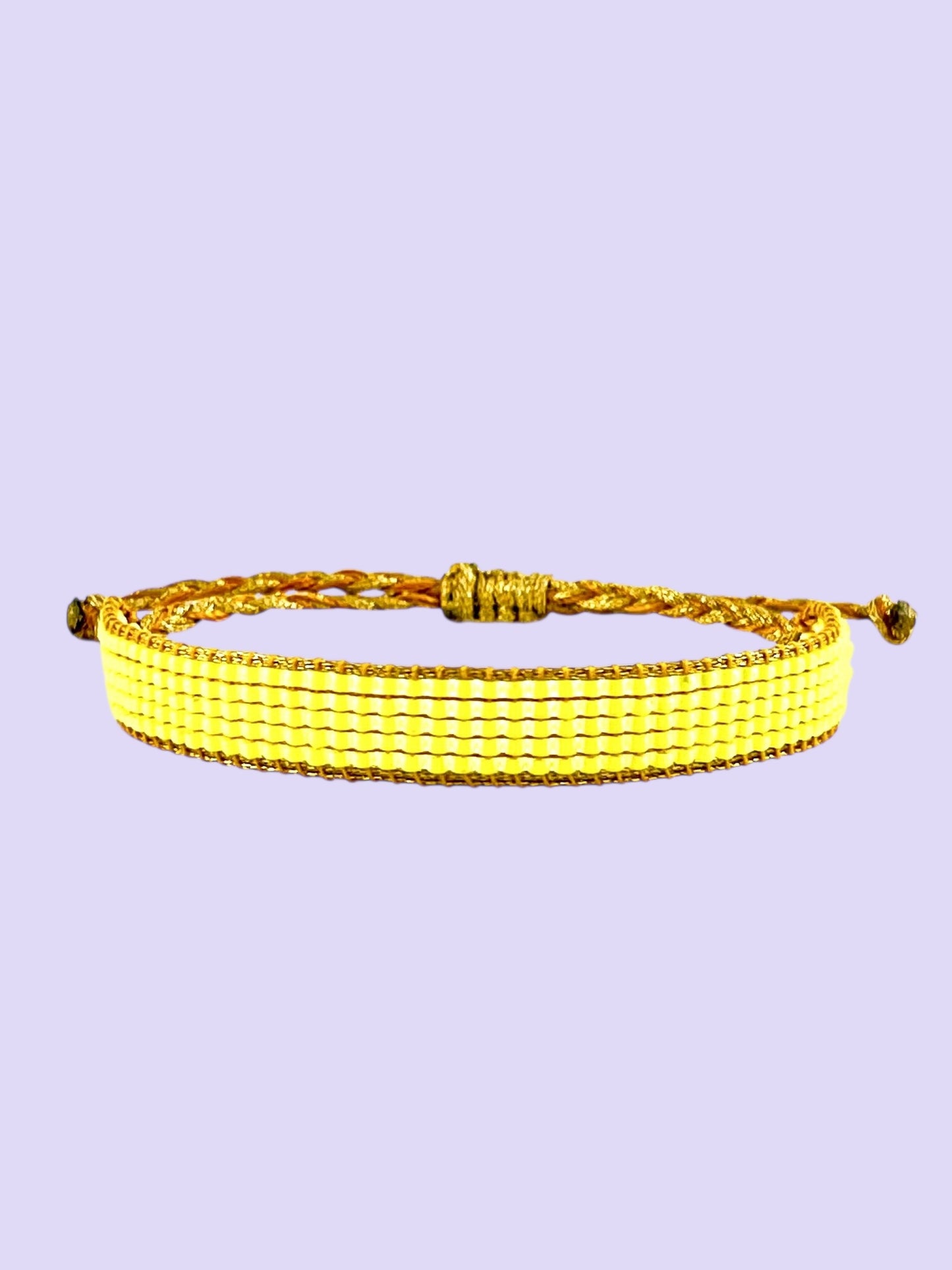 Yellow neon bracelet