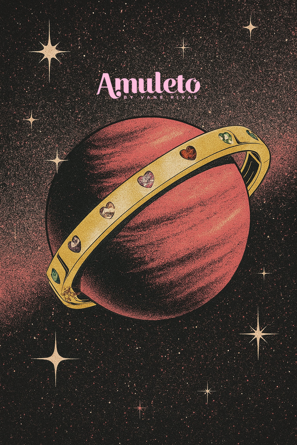 Rainbow Hearts Bangle