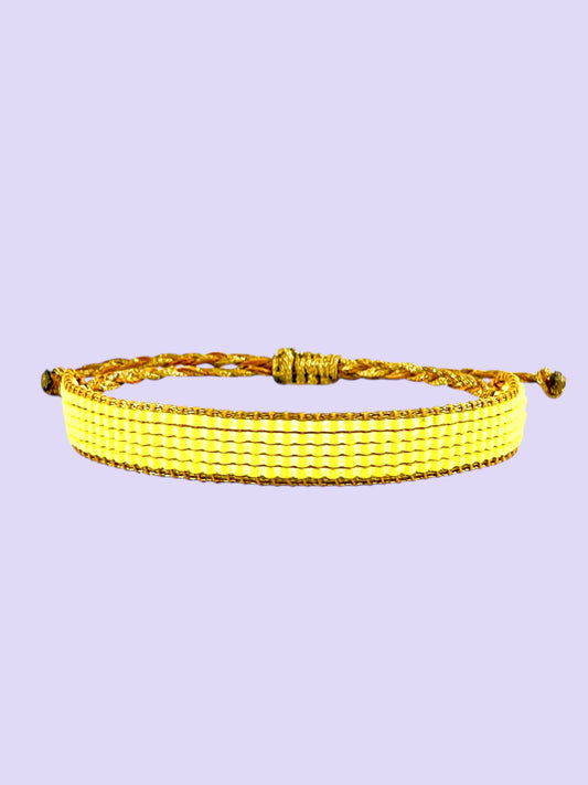 Yellow neon bracelet