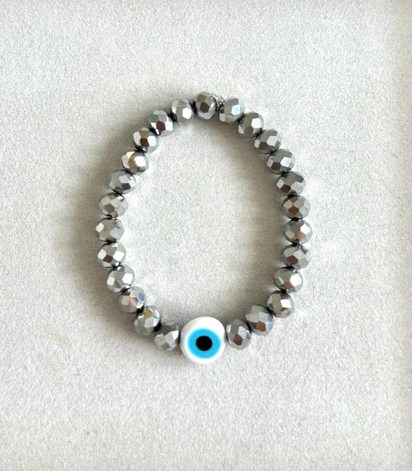 Silver Crystals Evil Eye