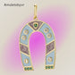 Sky Horseshoe Charm