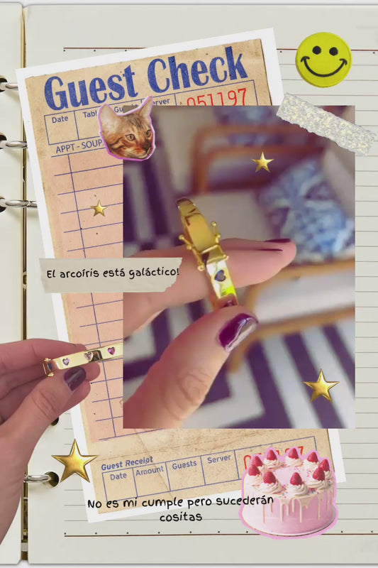 Rainbow Hearts Bangle